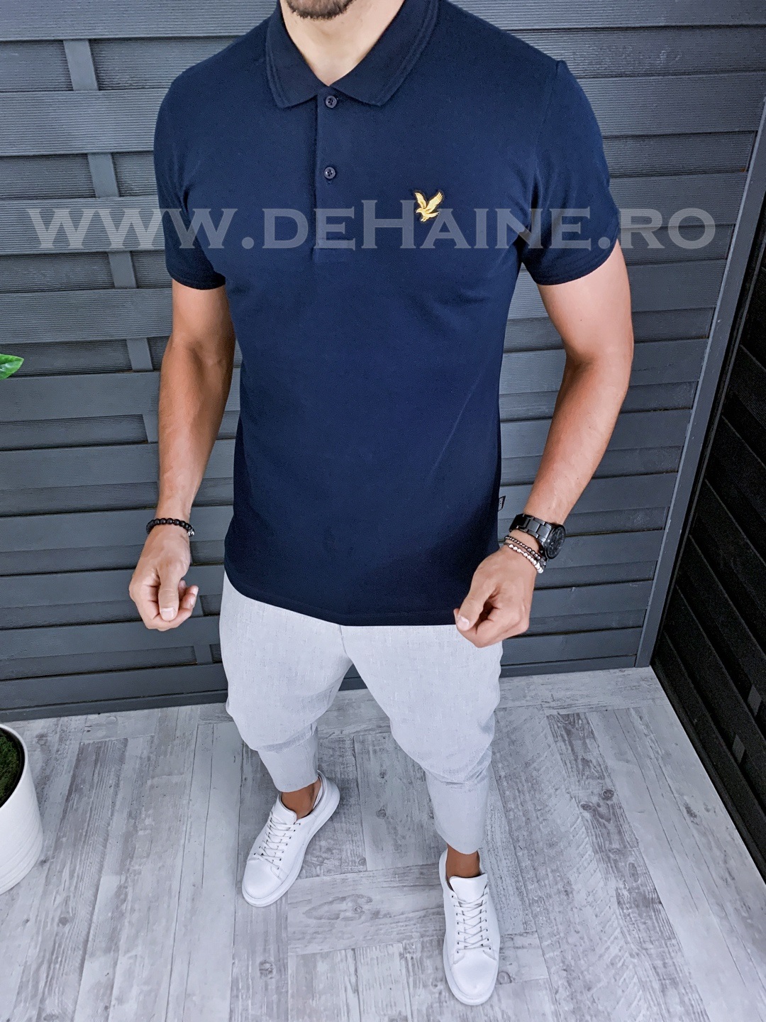 Tricou barbati bleumarin premium b1299*